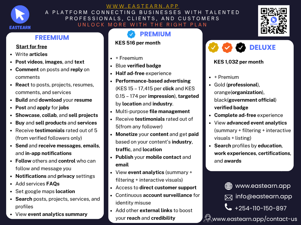 Connecting businesses with talented professionals, clients, and customers.